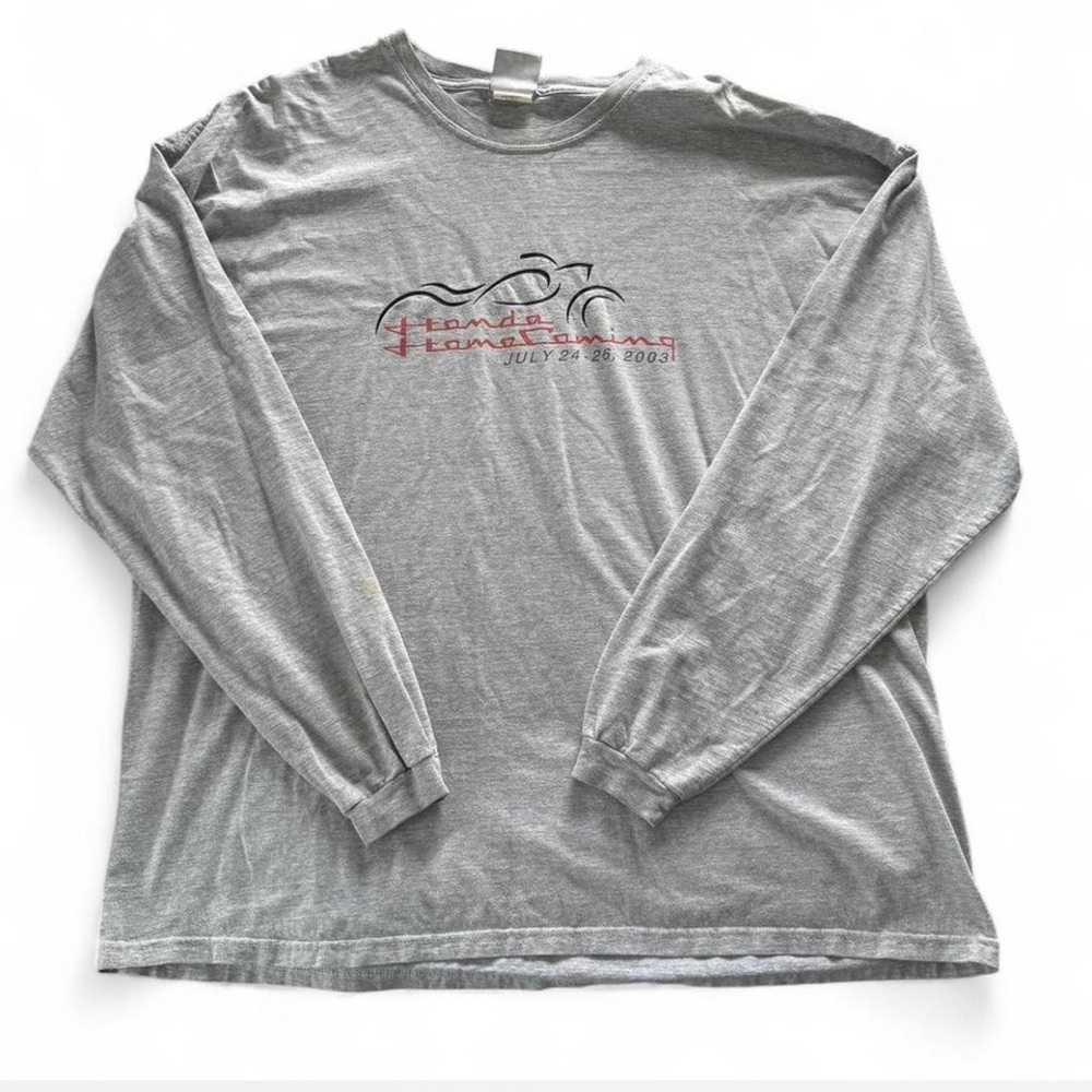 Honda Homecoming Jerzees Heather Gray Long Sleeve Tee